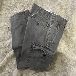 Mens Levi’s cargo pants tapered size 29x30; gray